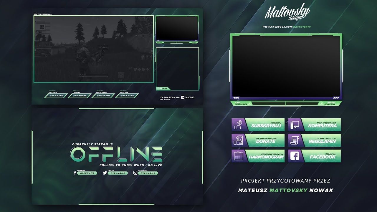 Twitch Overlay Template - Twitch Overlays, Alerts, and Stream Designs
